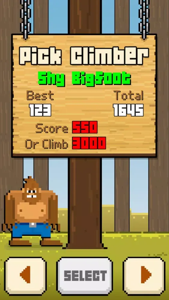 Bigfoot climber スクリーンショット