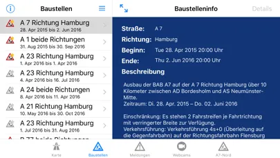 Zrzuty ekranu Baustellen-SH
