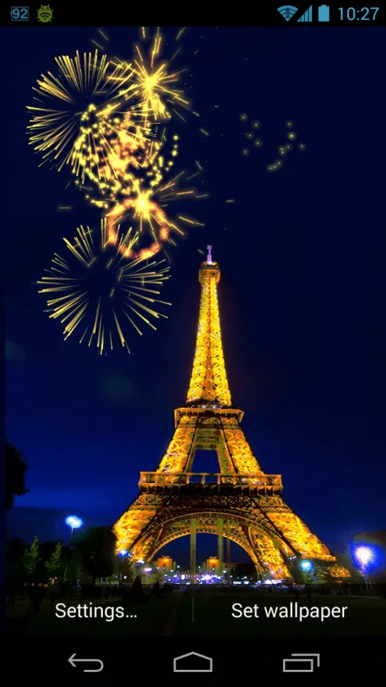 New year Fireworks Live Wallpa سکرین شاٹس
