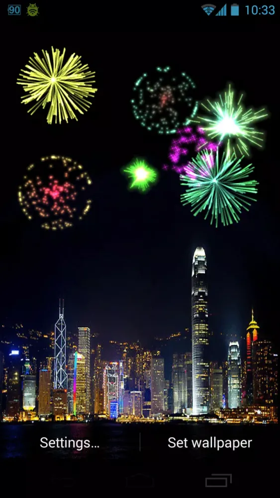 New year Fireworks Live Wallpa سکرین شاٹس