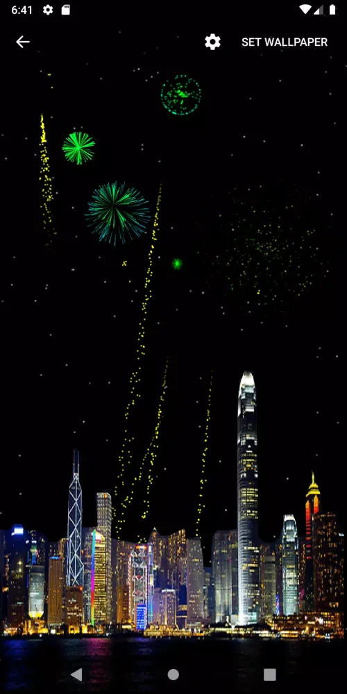New year Fireworks Live Wallpa سکرین شاٹس