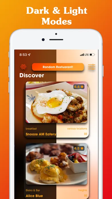 Capturas de tela do Bitescene: Restaurant Finder