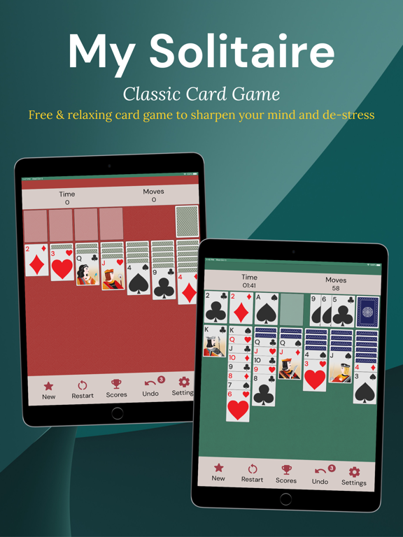 ภาพหน้าจอของ My Solitaire: Classic Cards iPad 