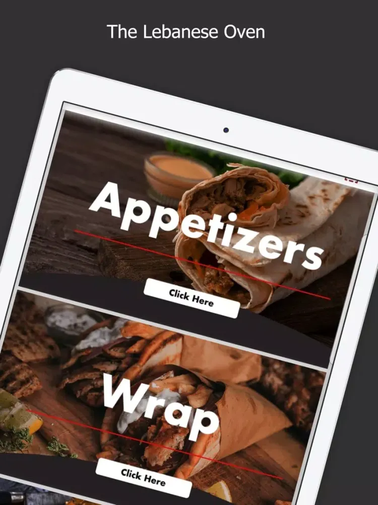 Ảnh chụp màn hình của The Lebanese Oven Ventura iPad 