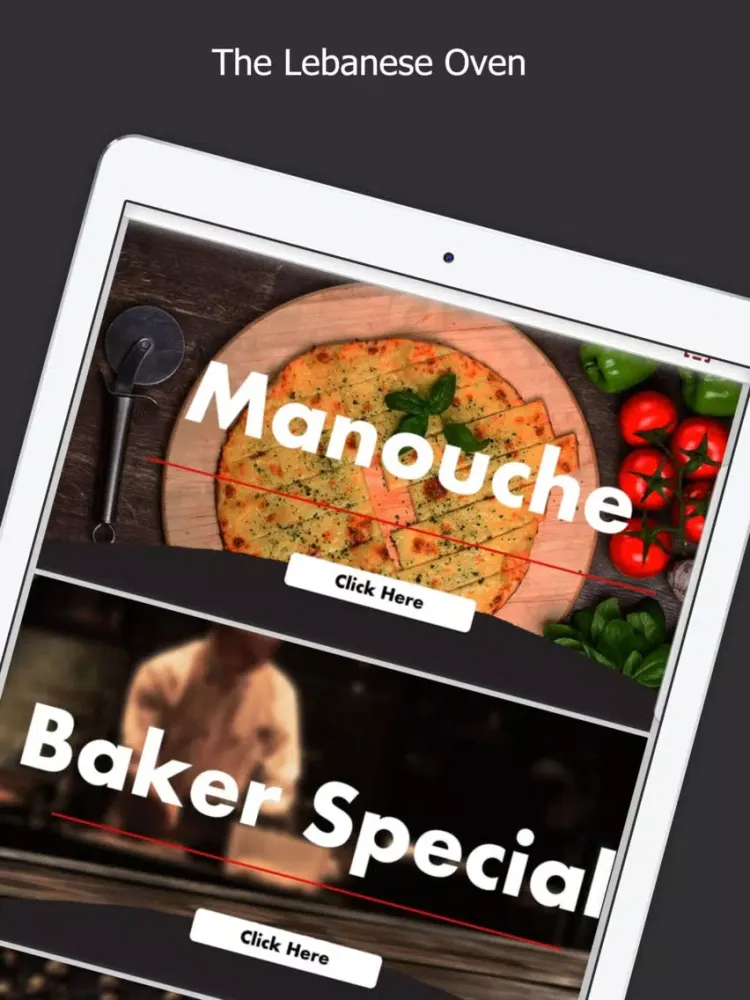 Ảnh chụp màn hình của The Lebanese Oven Ventura iPad 