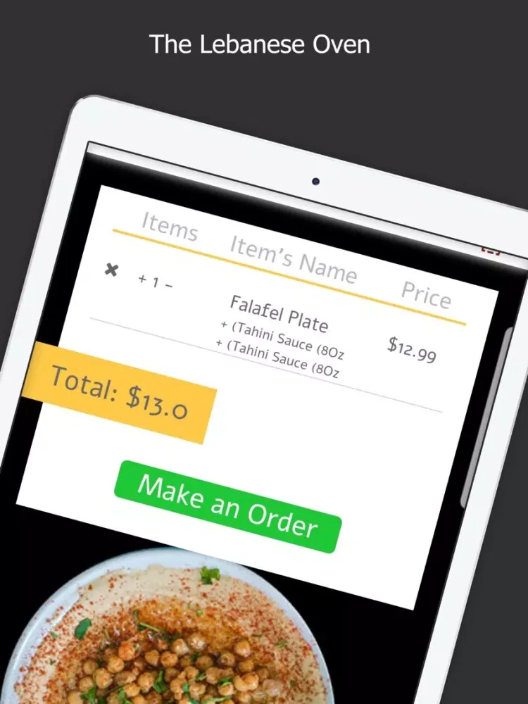 Ảnh chụp màn hình của The Lebanese Oven Ventura iPad 