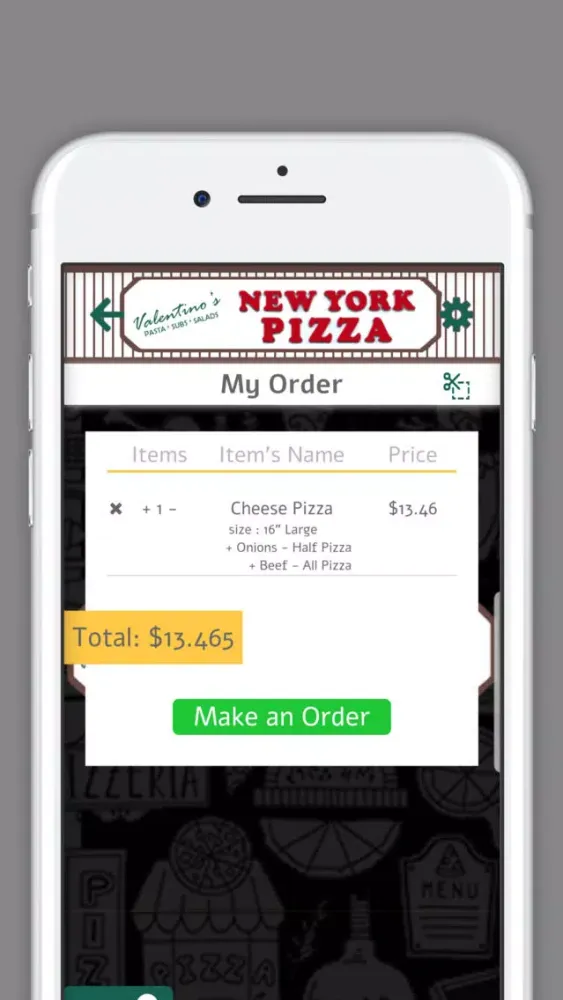 Valentino’s New York Pizza স্ক্রিনশট