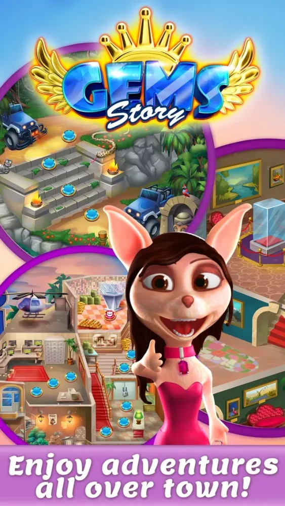 Capturas de tela do Gems Story