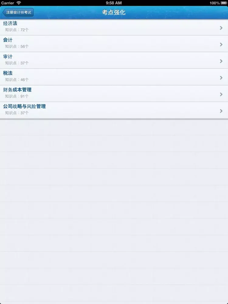 题海真题-注册会计师资格考试历年真题解析 iPad  スクリーンショット