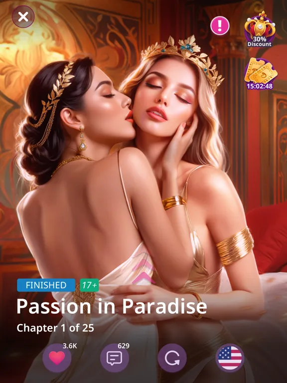 Tangkapan skrin My Stories: Choose romance iPad 