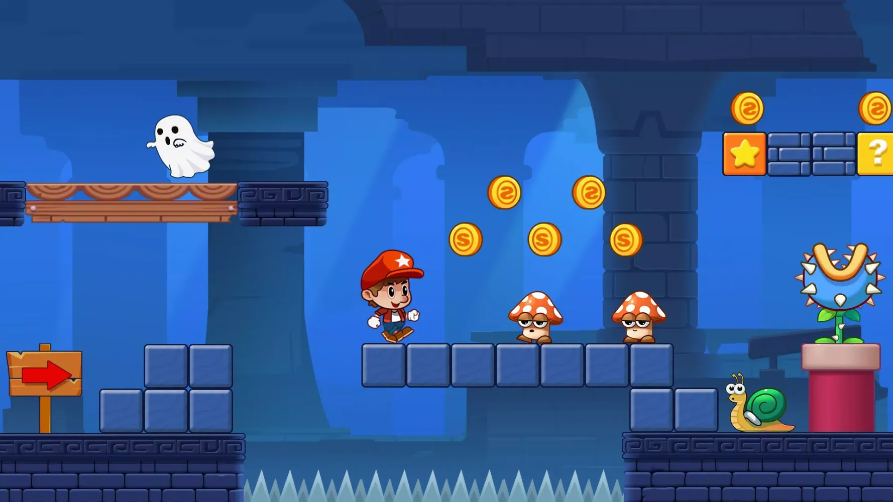 Super Mano Bros - Jungle World سکرین شاٹس