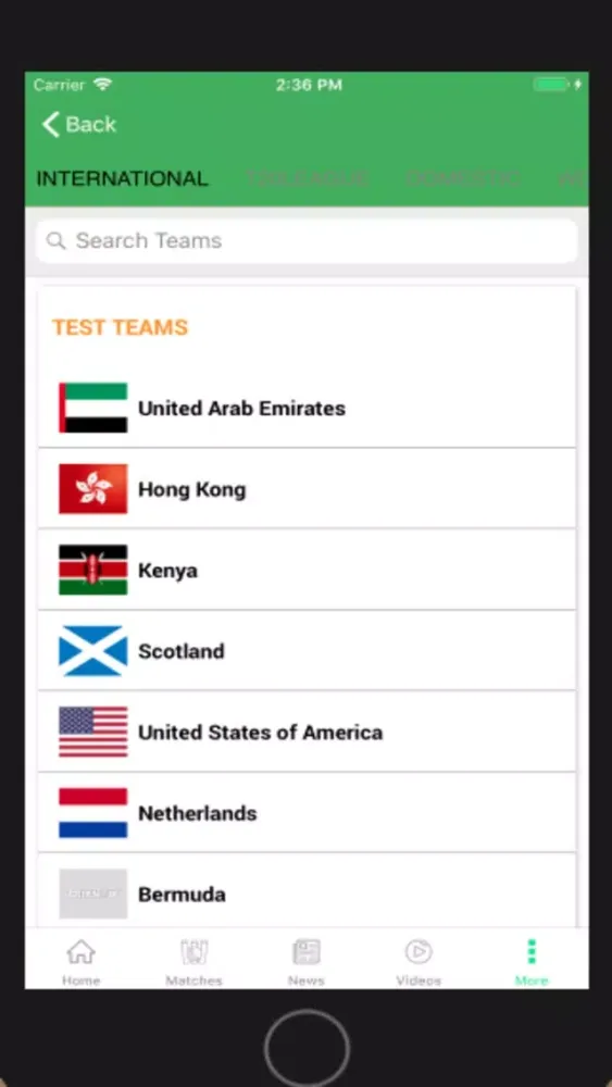 Capturas de tela do CRIKNOW: Cricket Scores & News