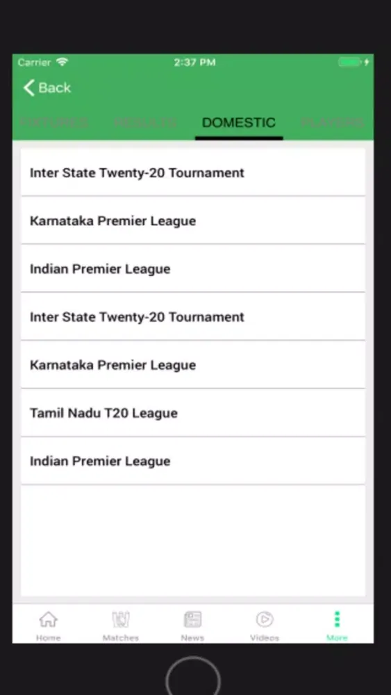 Capturas de tela do CRIKNOW: Cricket Scores & News