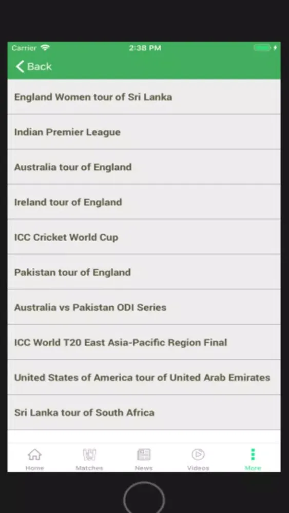 Capturas de tela do CRIKNOW: Cricket Scores & News