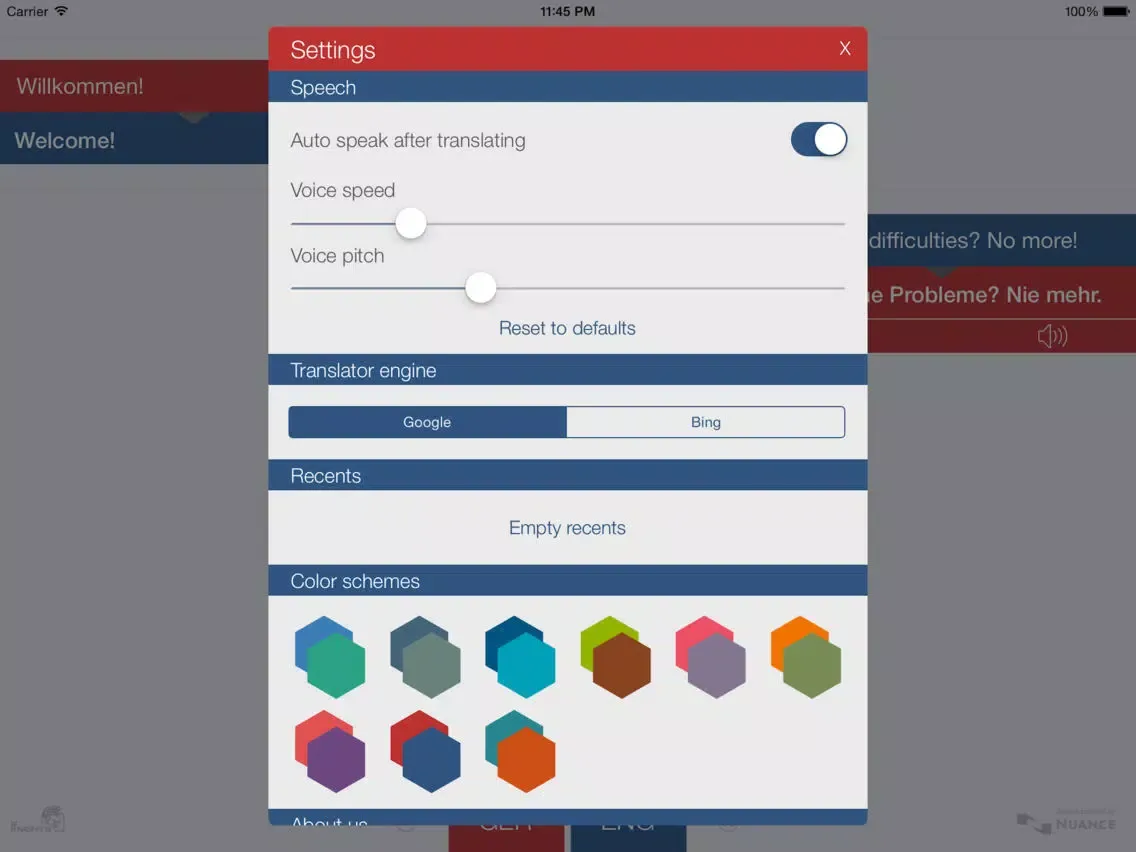 Скриншоты Babel German Voice Translator iPad 