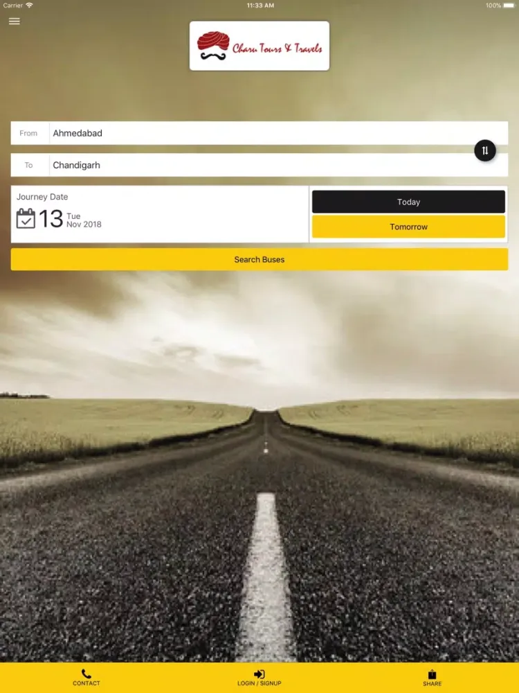 Charu Tours and Travels iPad  Ekran Görüntüleri