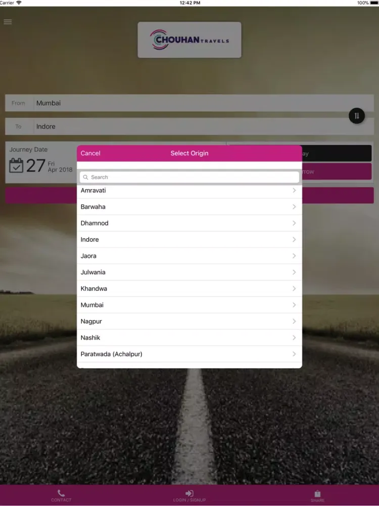 Chouhan Travels iPad  Ekran Görüntüleri