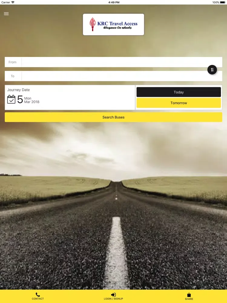 KRC Travel Access iPad  Ekran Görüntüleri
