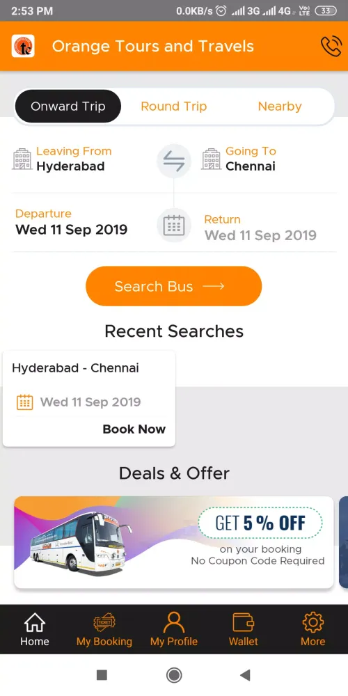 Orange Tours & Travels應用截圖