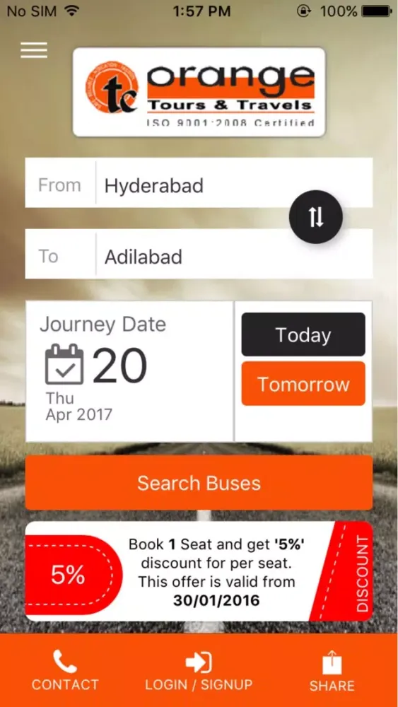 Orange Tours & Travels سکرین شاٹس
