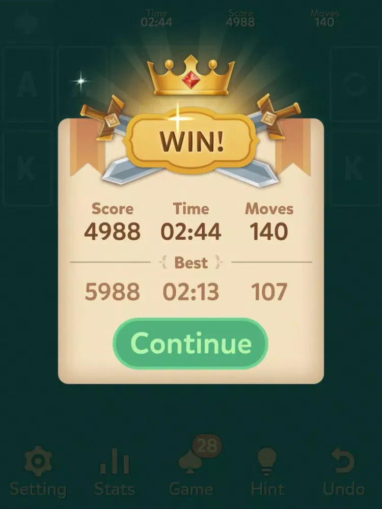 Zrzuty ekranu Klondike Solitaire: Kingdom iPad 