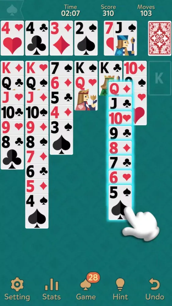 Zrzuty ekranu Klondike Solitaire: Kingdom