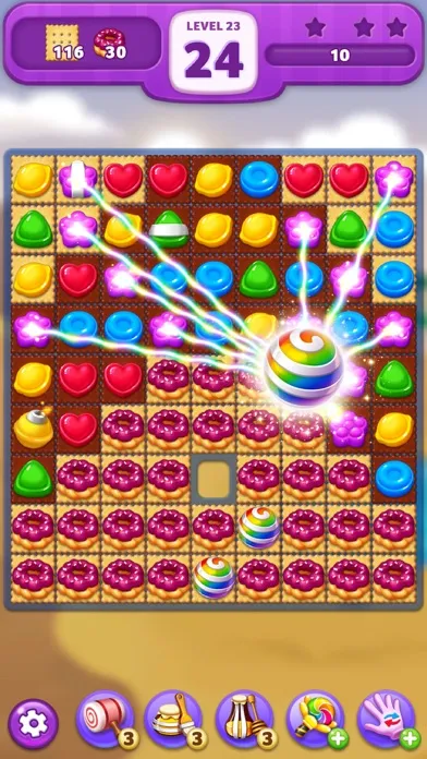 Lollipop: Sweet Taste Match3 Screenshots