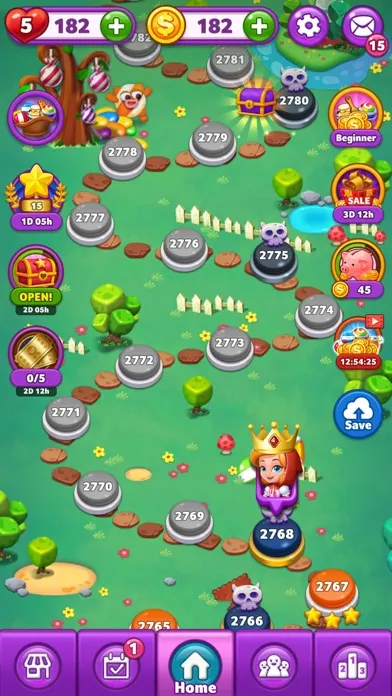 Lollipop: Sweet Taste Match3 Screenshots