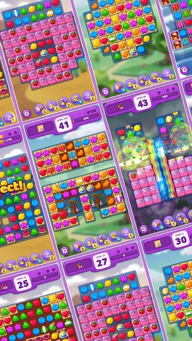 Lollipop: Sweet Taste Match3 Screenshots
