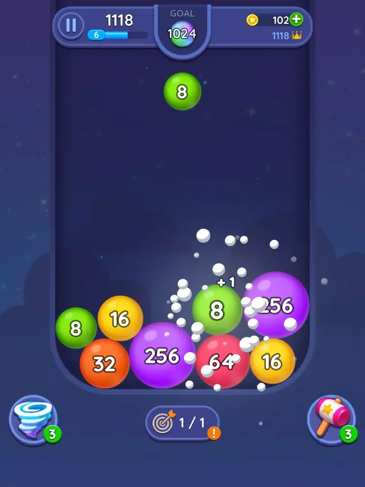 2048 Merge Bubbles! iPad  Screenshots