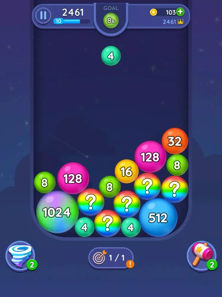 2048 Merge Bubbles! iPad  Screenshots