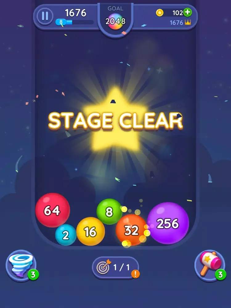 2048 Merge Bubbles! iPad  Screenshots