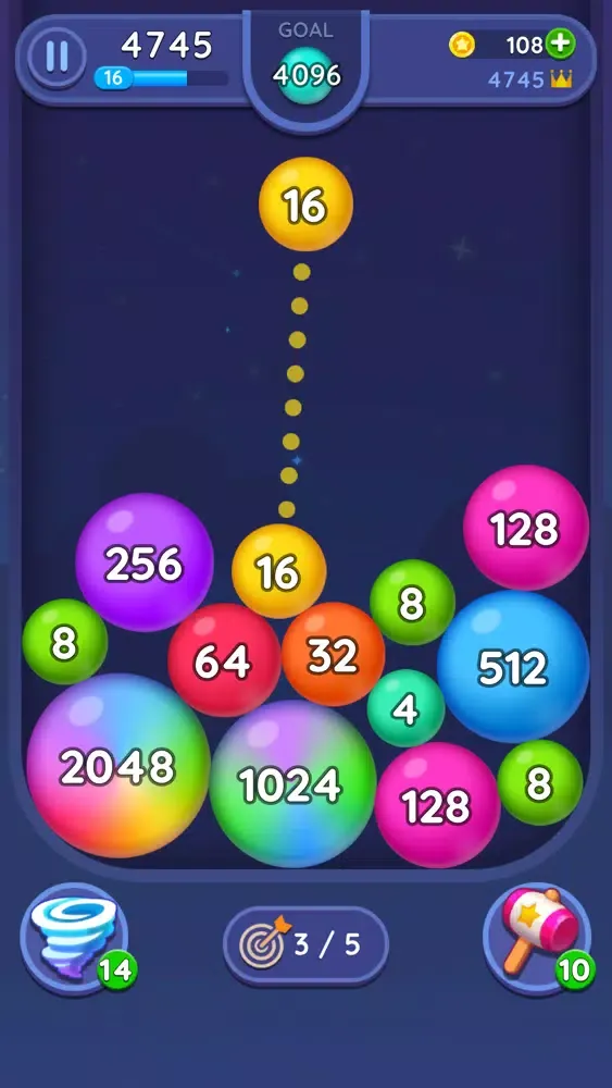 2048 Merge Bubbles! Screenshots