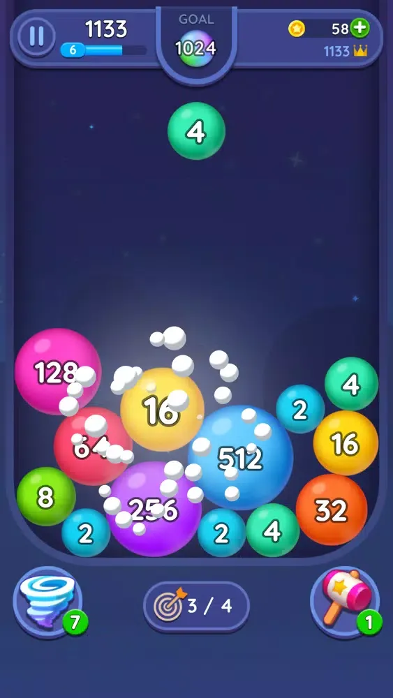 2048 Merge Bubbles! Screenshots