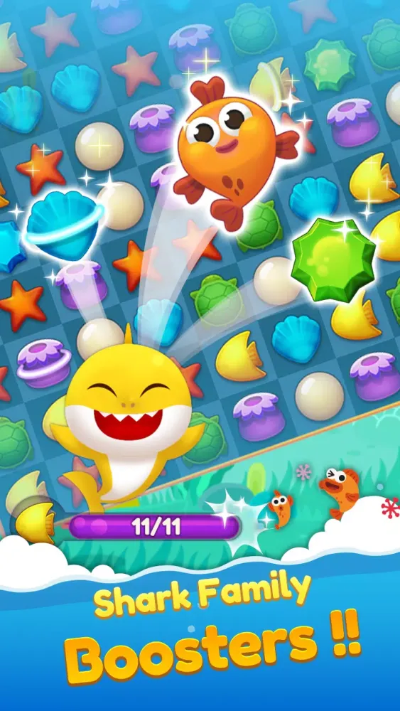 Baby Shark Match: Ocean Jam Ekran Görüntüleri