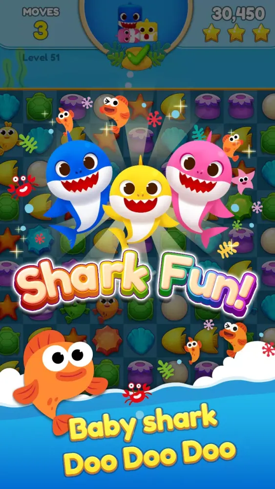 Baby Shark Match: Ocean Jam Ekran Görüntüleri