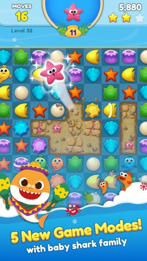 Baby Shark Match: Ocean Jam Ekran Görüntüleri
