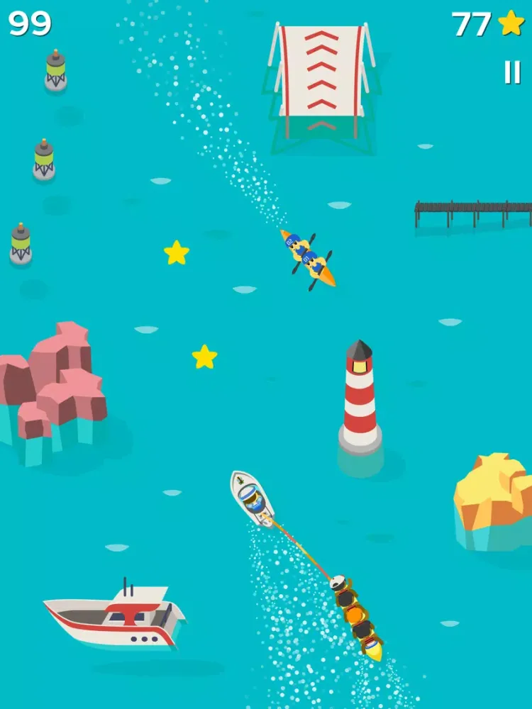 Tangkapan layar Crazy Banana Boat iPad 