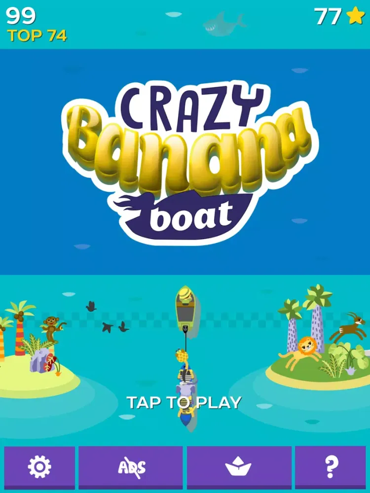Tangkapan layar Crazy Banana Boat iPad 