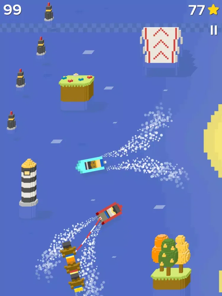 Tangkapan layar Crazy Banana Boat iPad 