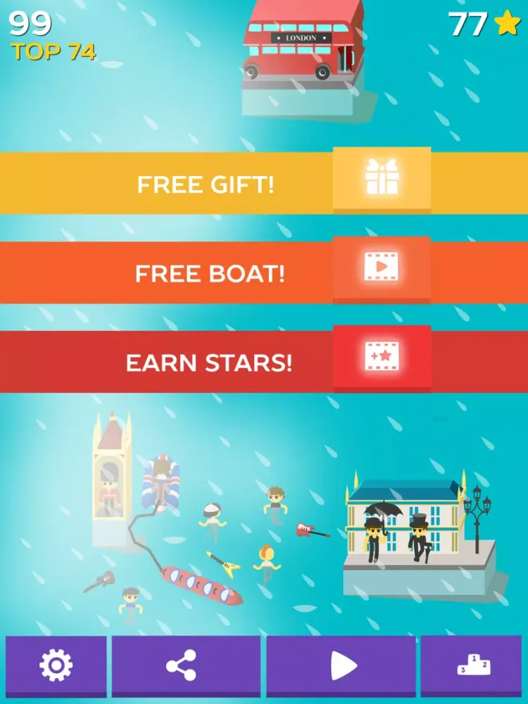 Tangkapan layar Crazy Banana Boat iPad 