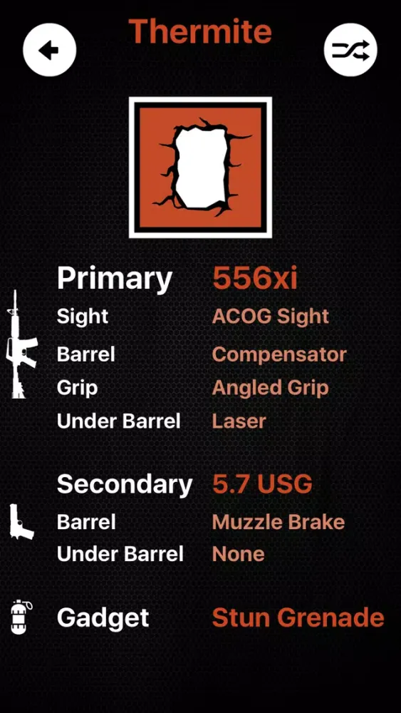 R6S Loadout Randomizer Screenshots