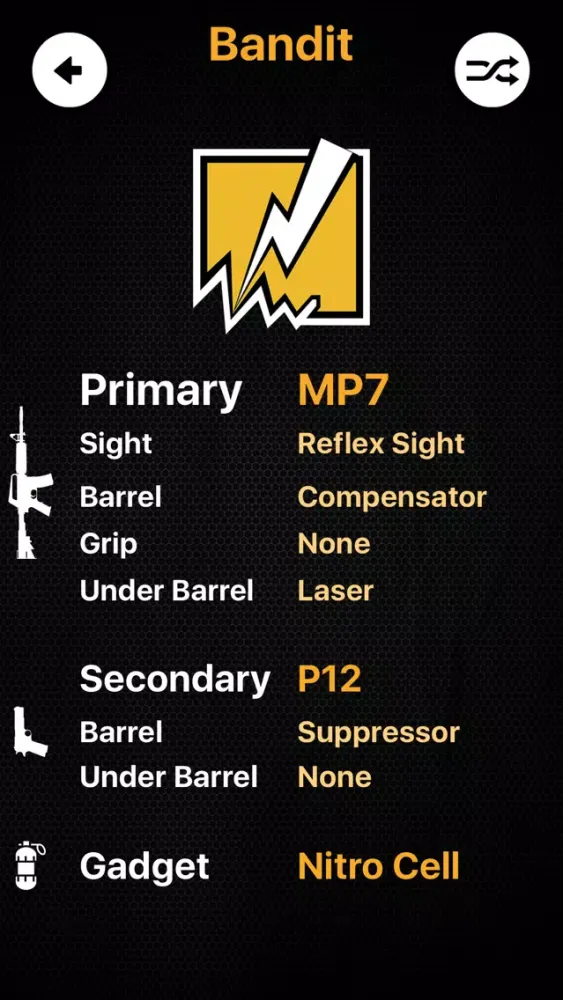 R6S Loadout Randomizer Screenshots