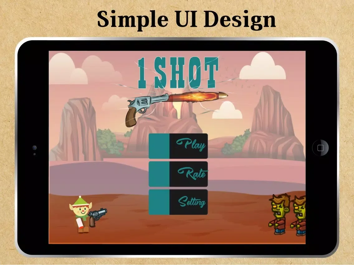 تصاویر One Bullet - Flip the gun iPad 