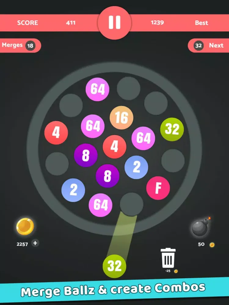 Launch & Merge : Fuse Ballz iPad  Screenshots