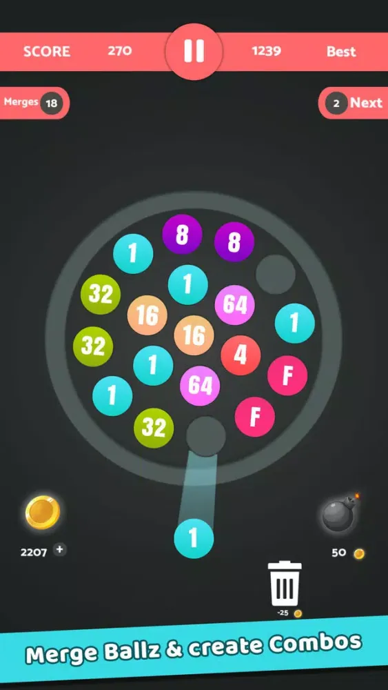 Launch & Merge : Fuse Ballz Screenshots