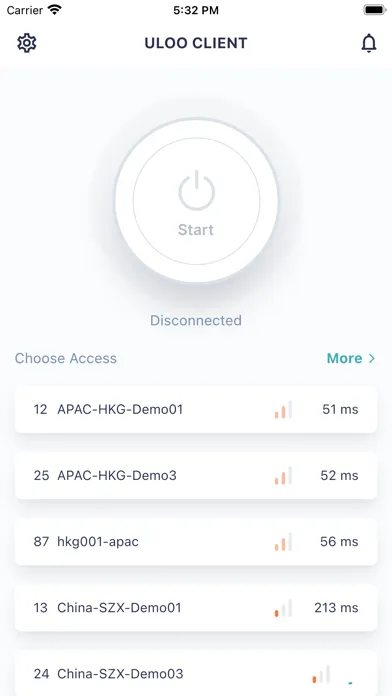 Zrzuty ekranu ULOO Client