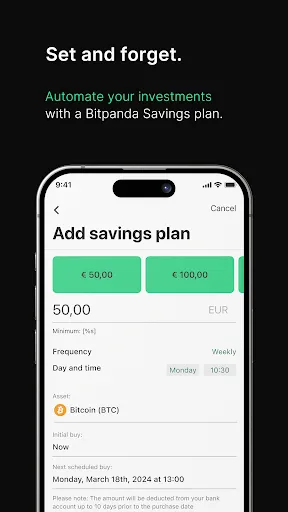 Bitpanda: Buy Bitcoin securely Screenshots