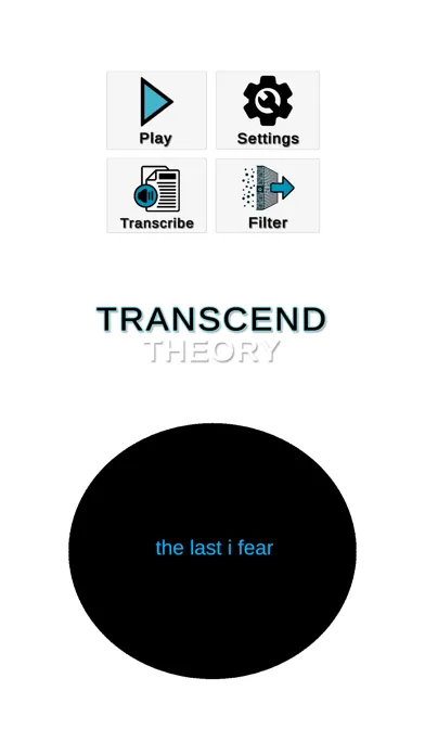 Tangkapan skrin Transcend Theory