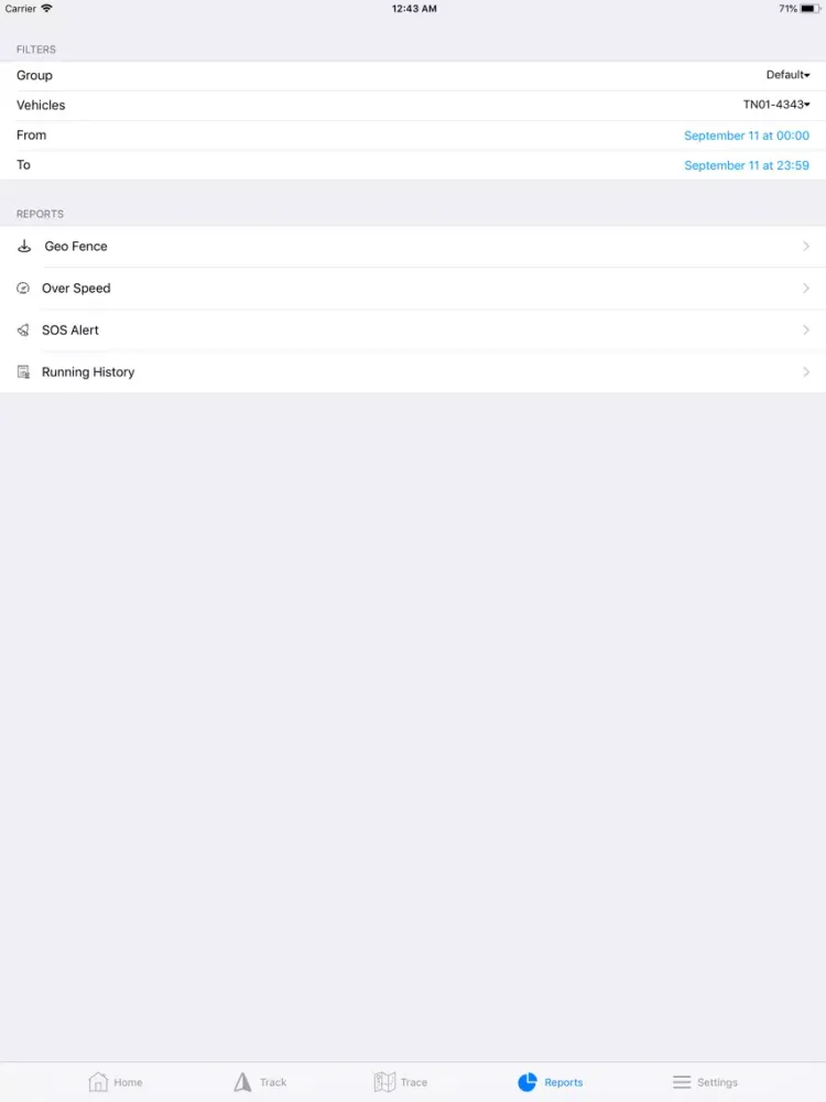 Vehicle Monitoring System iPad  স্ক্রিনশট